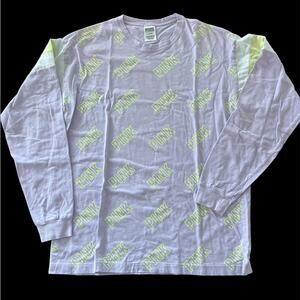 Victoria's Secret PINK Graphic Campus T-Shirt Long Sleeve Size Medium Casual